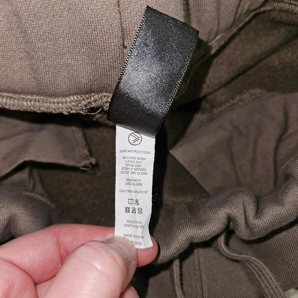 Savvi Truffle Oversized Joggers Womens Medium Fleece Sweatpants Relaxed Lounge - Picture 8 of 11